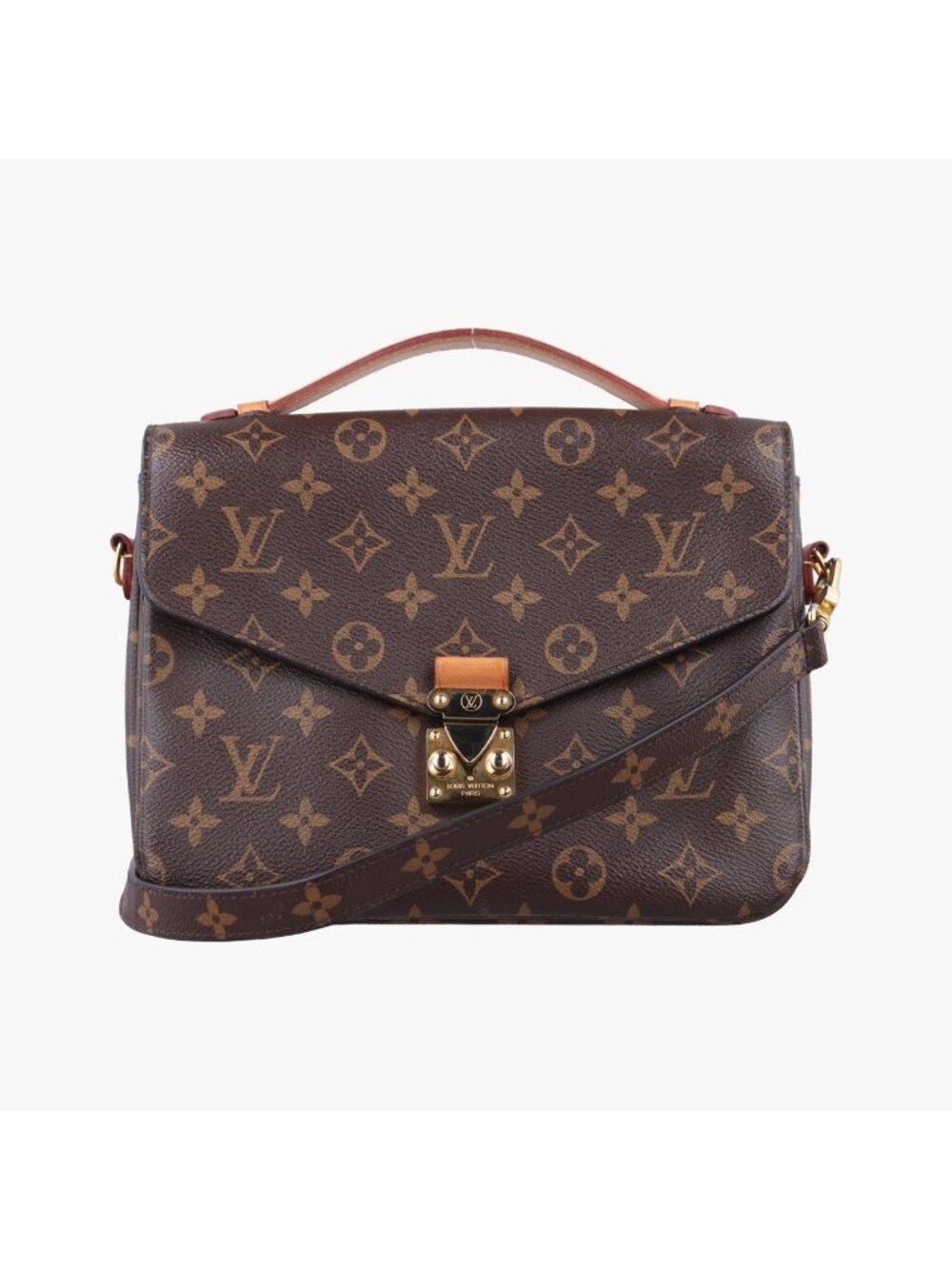 Louis Vuitton Pochette Metis MM Monogram Brown Canvas Handbag